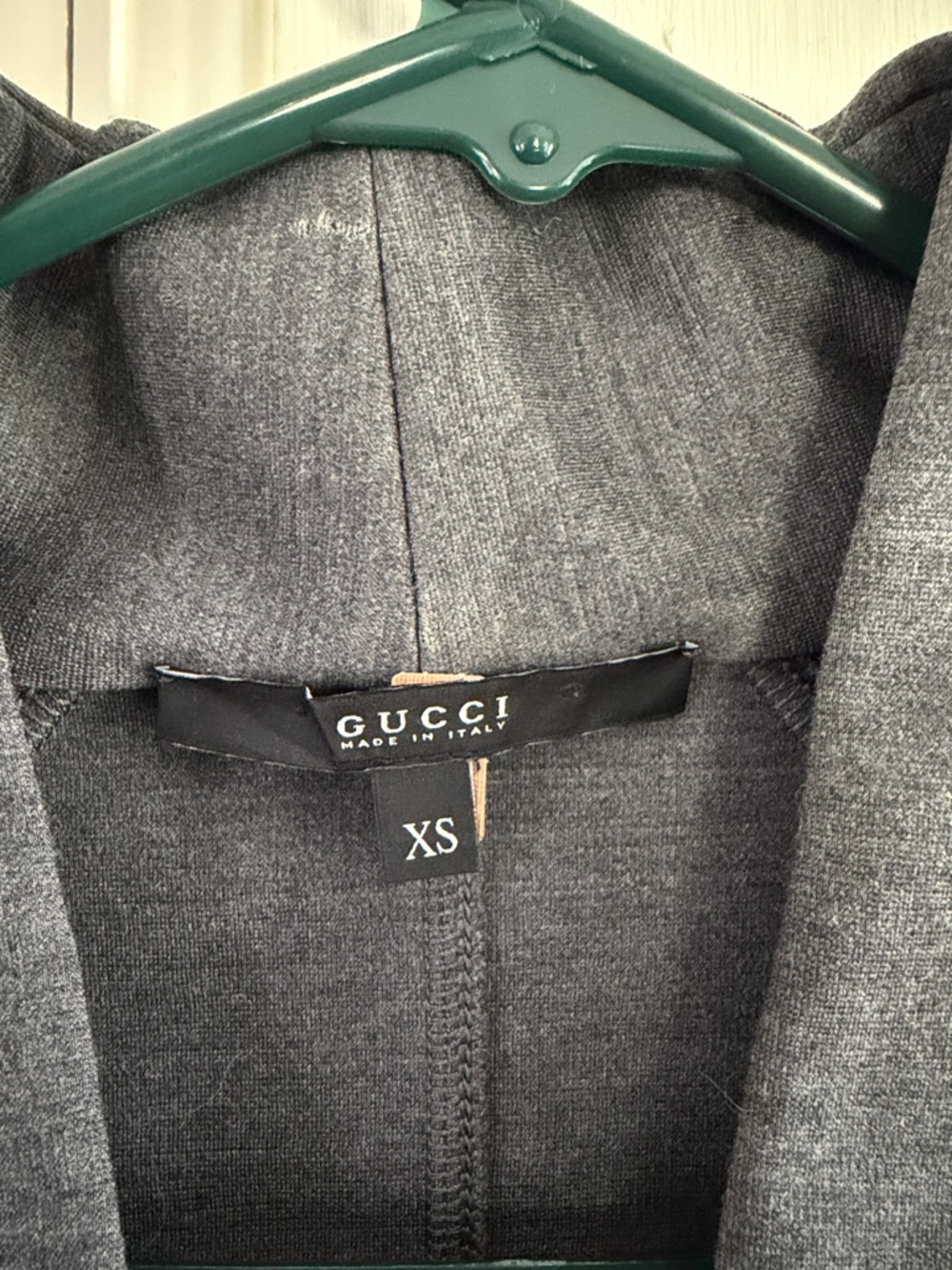 Gucci Gray Dress with Black Long Sleeves - Picture 2 of 10